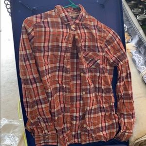 Size 6 button up plaid shirt